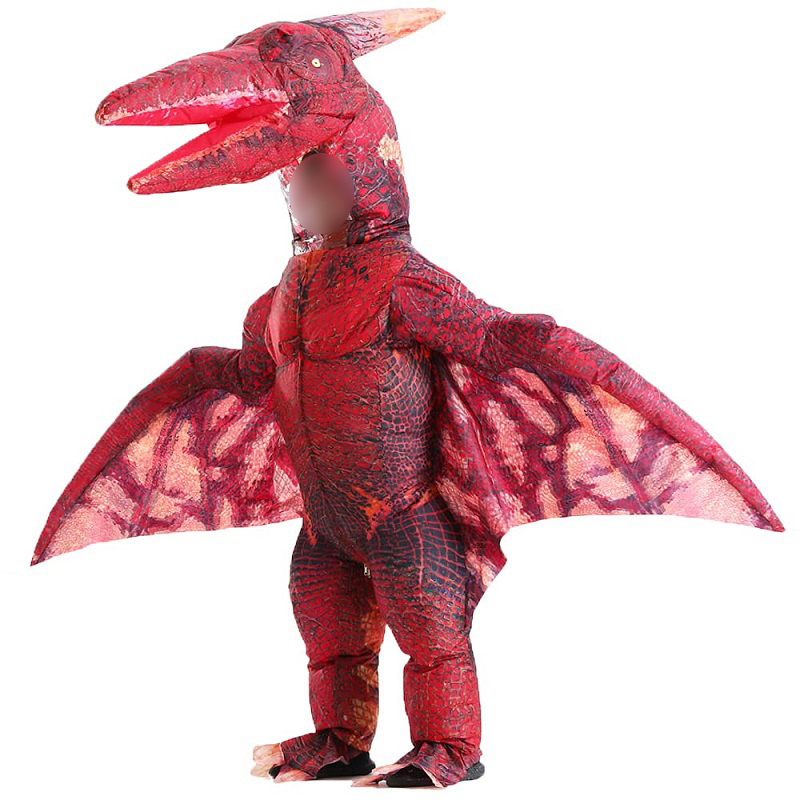 Inflatable Pterodactyl Costume for Adult Dinosaur Blow up Costume Party Dress up Funny Dino Halloween Costume