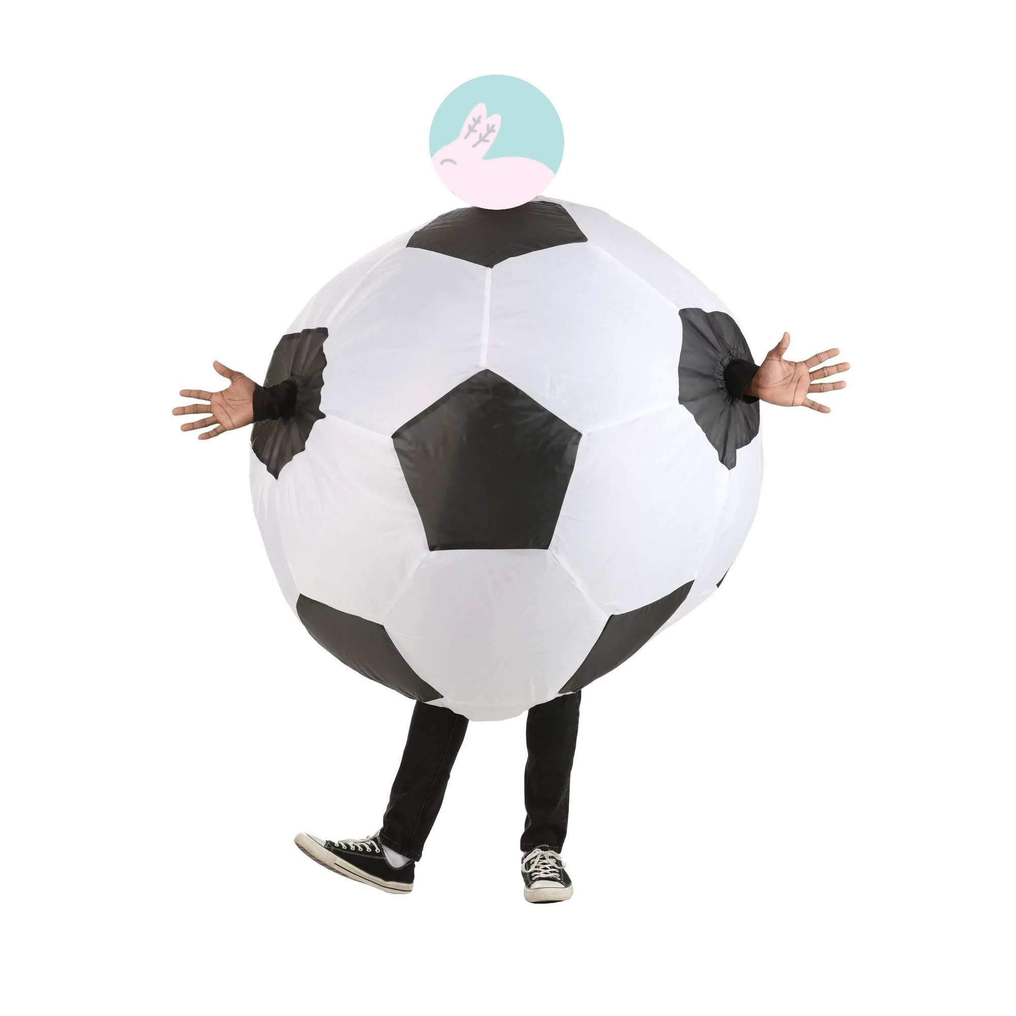 Halloween Party ball  Match Mascot Inflatable Soccer Ball  Football Team Costumes costume