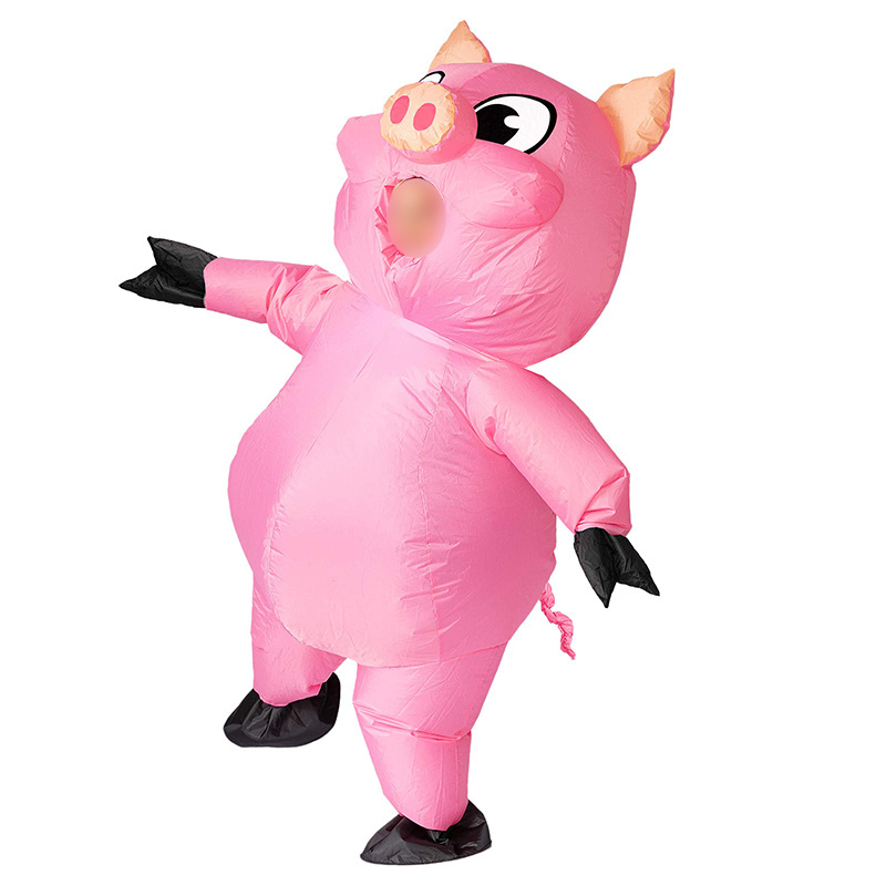 Inflatable Pig  mascot Halloween Costume Adult Unisex Full Body Animal Pig Inflatable disfraz inflable cerdo Costume