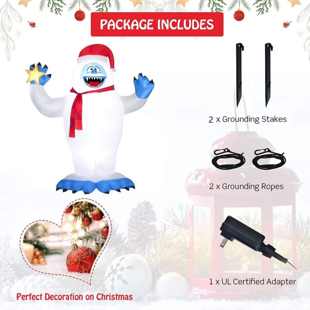 2023 funny 6Ft outdoor Christmas  inflatables inflatable bumble snowman Decor Yard Lawn Home  Decorations suppliers