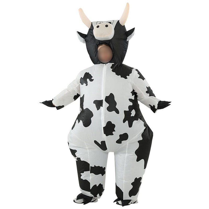 funny animal Inflatable Costume Cow Costumes Fancy Dress Cosplay full life size inflatable milk cow mascot costume