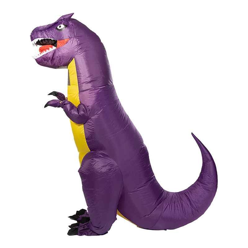 botarga disfras disfraz de dinosaurio inflable disfrases adultos purple dinosaur suit Inflatable maskot Costume Halloween