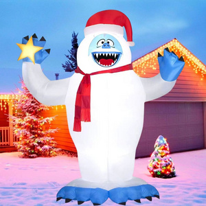 2023 funny 6Ft outdoor Christmas  inflatables inflatable bumble snowman Decor Yard Lawn Home  Decorations suppliers