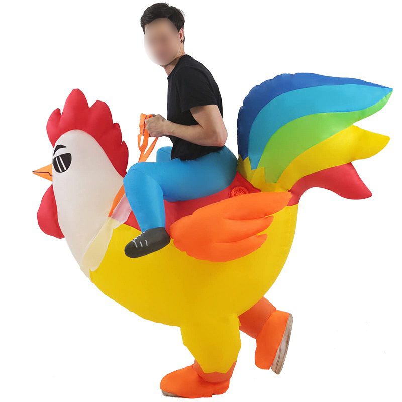 mascotte botargas disfraz inflable cock mascot Chicken Adult halloween cosplay funny inflatable rooster costume