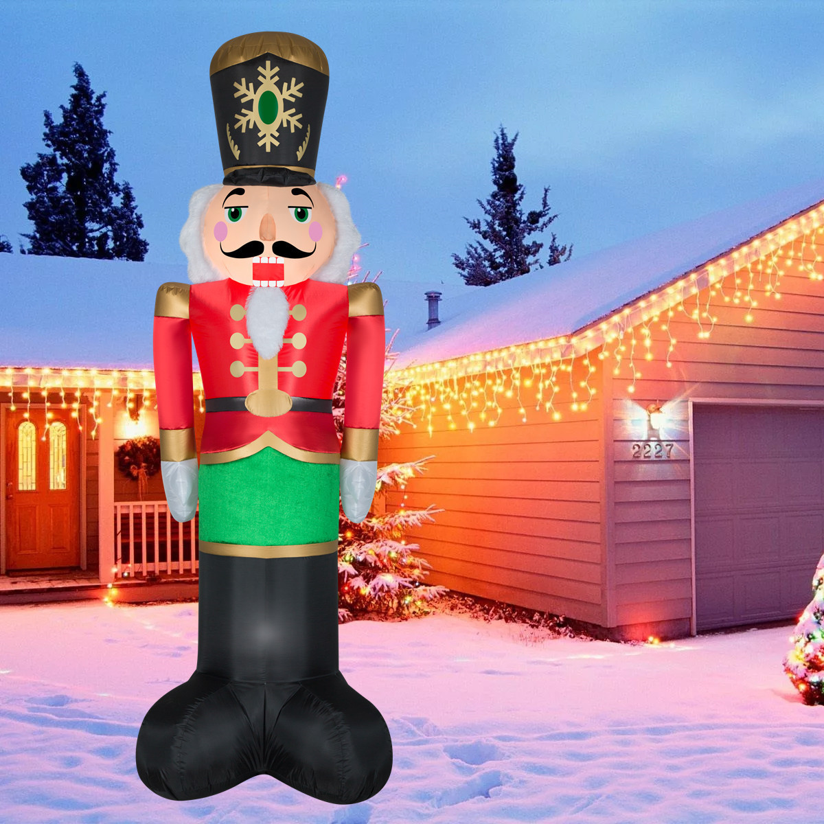 6ft outdoor nutcrackers Christmas Inflatable Decoration nutcracker ornament Inflatables Soldiers otra parte decoraciones