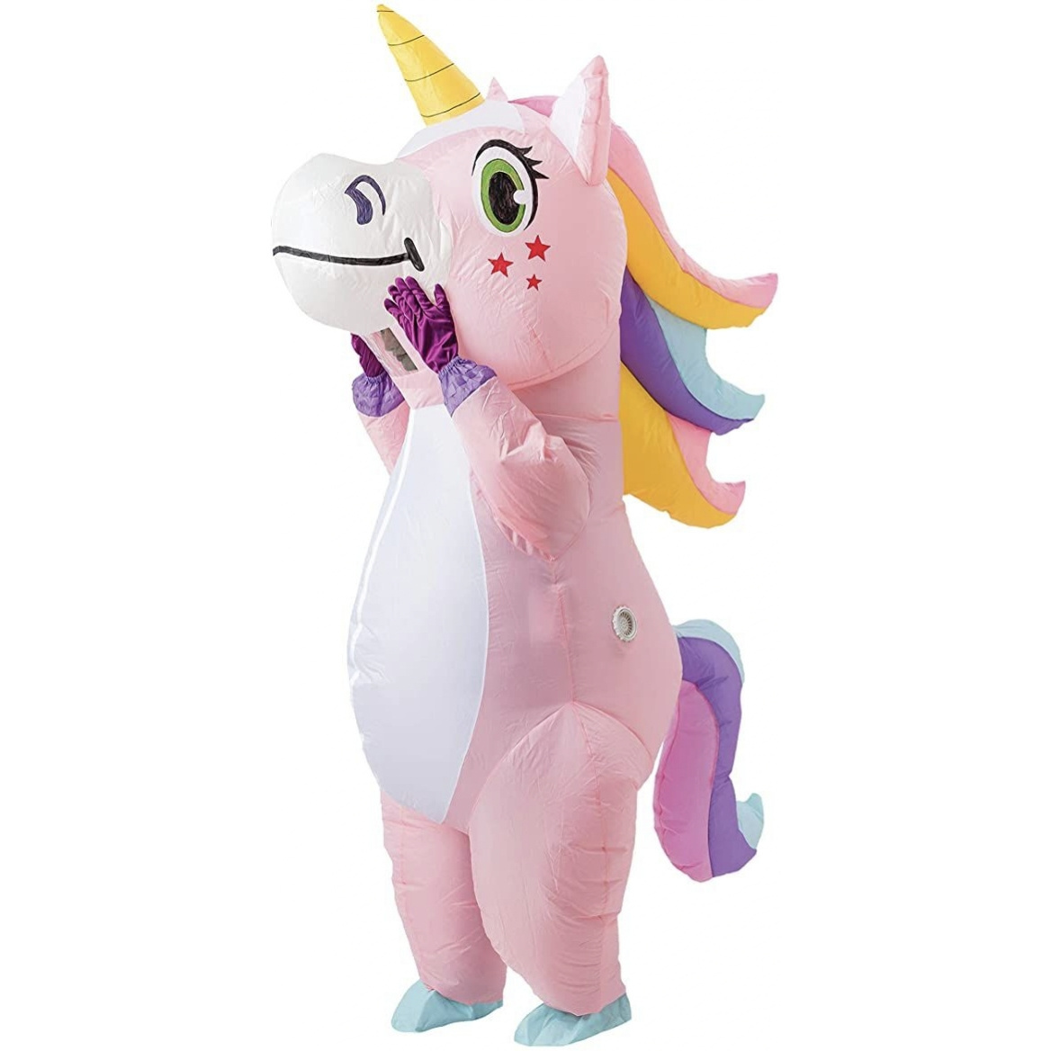 adult white inflat unicorn cartoon holiday party inflatable costume toy animal costume fat suit mascot costumes for adults