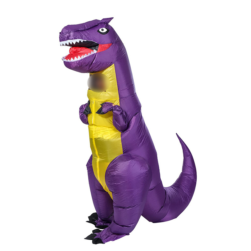 botarga disfras disfraz de dinosaurio inflable disfrases adultos purple dinosaur suit Inflatable maskot Costume Halloween