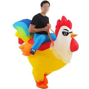 mascotte botargas disfraz inflable cock mascot Chicken Adult halloween cosplay funny inflatable rooster costume