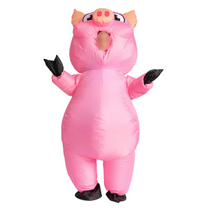 Inflatable Pig  mascot Halloween Costume Adult Unisex Full Body Animal Pig Inflatable disfraz inflable cerdo Costume