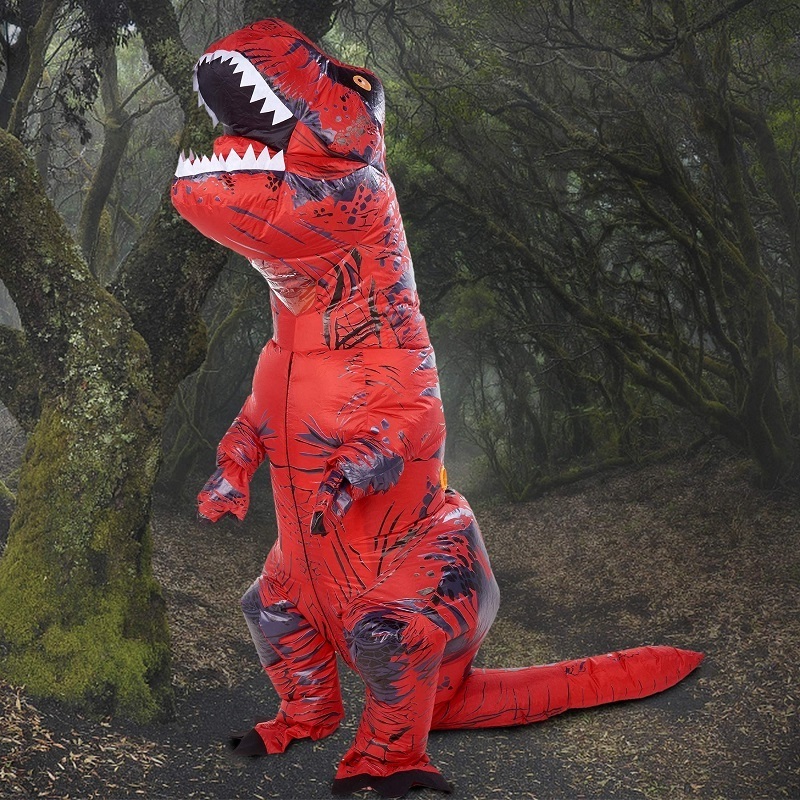 botargas halloween disfraz de dinosaurio inflable dinosaur T-REX rider inflated dino inflatable suit dragon mascot costume