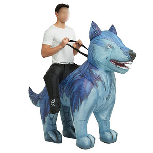 botargas disfraz inflable Inflatable Halloween Costume Wolf  mascot  cosplay Inflatable Costume Adult Unisex