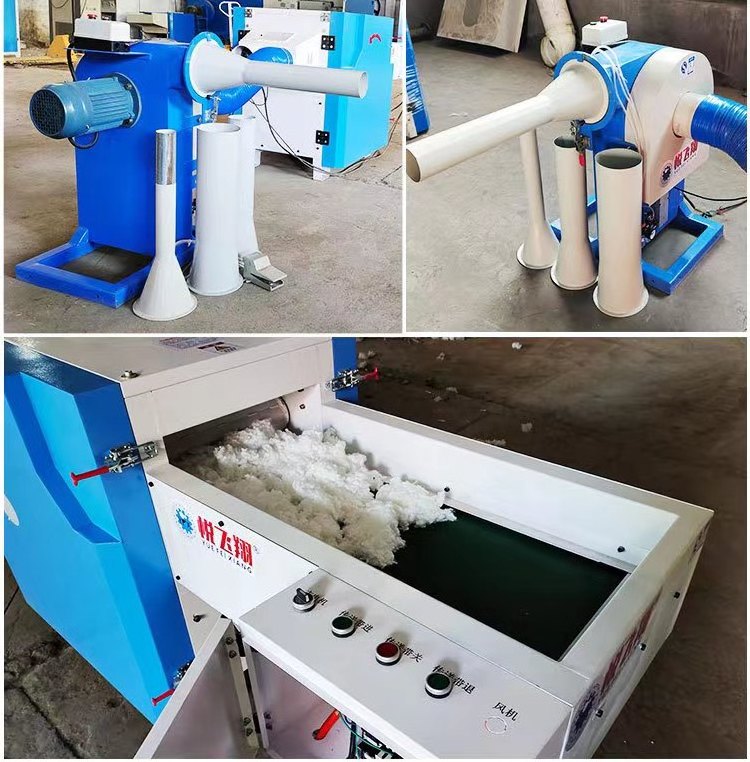 China supply 220v 380v offer customized logo Home textile production pp cotton pillow filling machine