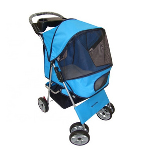 Portable foldable pet dog stroller outdoor walking beautiful wearable cat stroller traveling carrier