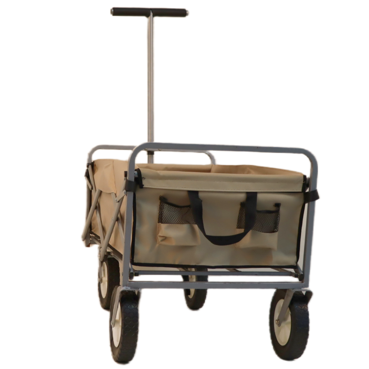 Outdoor folding pet beach trolley cart four wheel dog cat travel garden beach cart