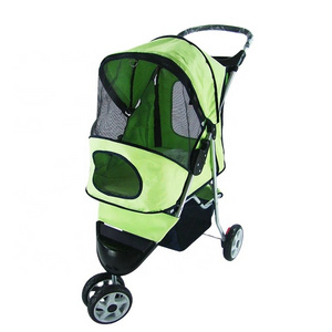 Foldable Portable 3 Wheels Pet Stroller Outdoor Pet Trolley  Carrier With Wheels Cat Dog Small Pet Stroller