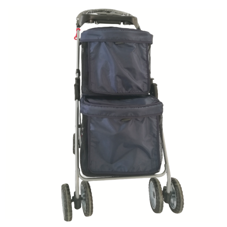 Factory wholesale foldable double pet stroller outdoor jogger dog stroller pet trailer trolley