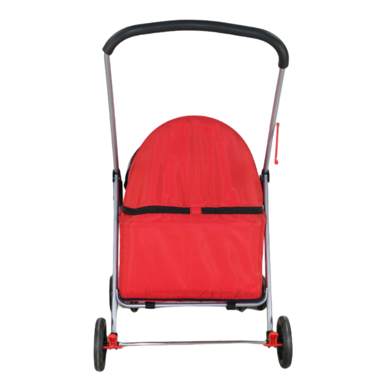 Wholesale detachable pet stroller dog carrier foldable pram large canopy pet carrier trolley