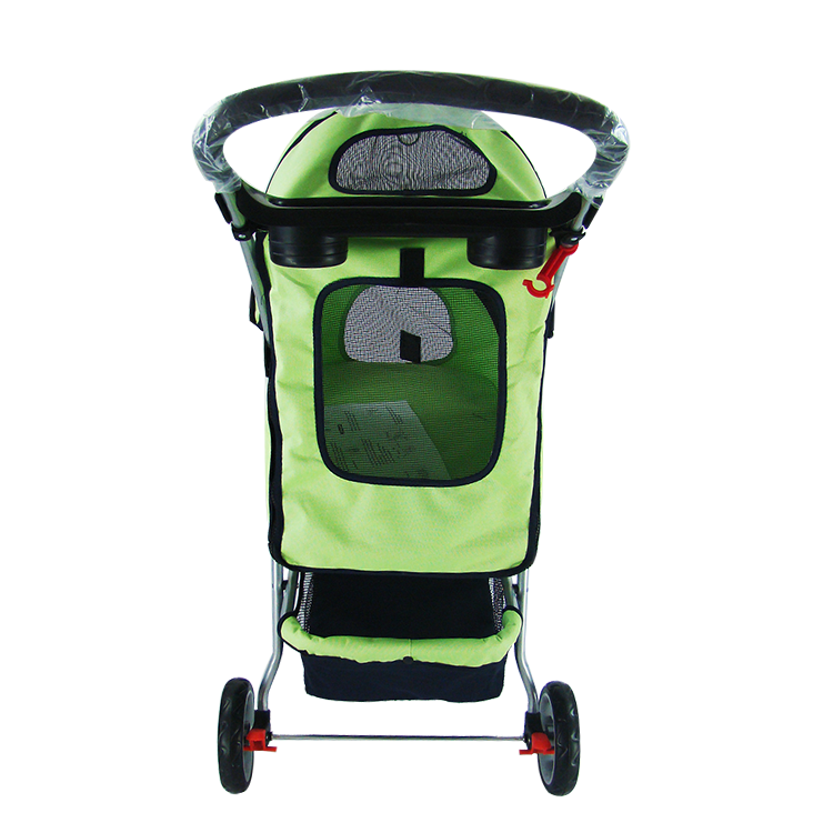 Hot selling good pet stroller outdoor travelling folding 3 wheel cat dog pet wagon stroller with cup holder