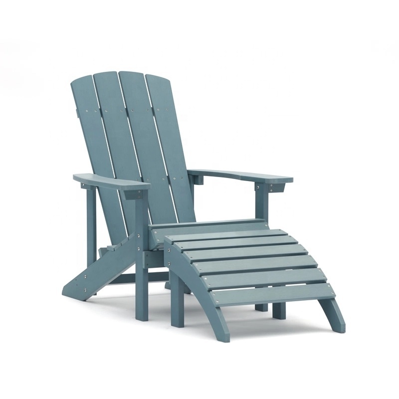 Modern Waterproof Outdoor Garden Patio Beach  Folding Lounge Hard Polywoo Muskoka Wooden Adirondack Chairs