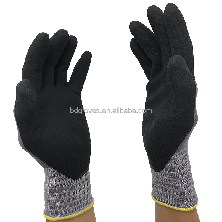 prosafe nbr coated flex-27 gloves en388 4131x nitrile gloves for kids fabricantes de guantes de nitrilo