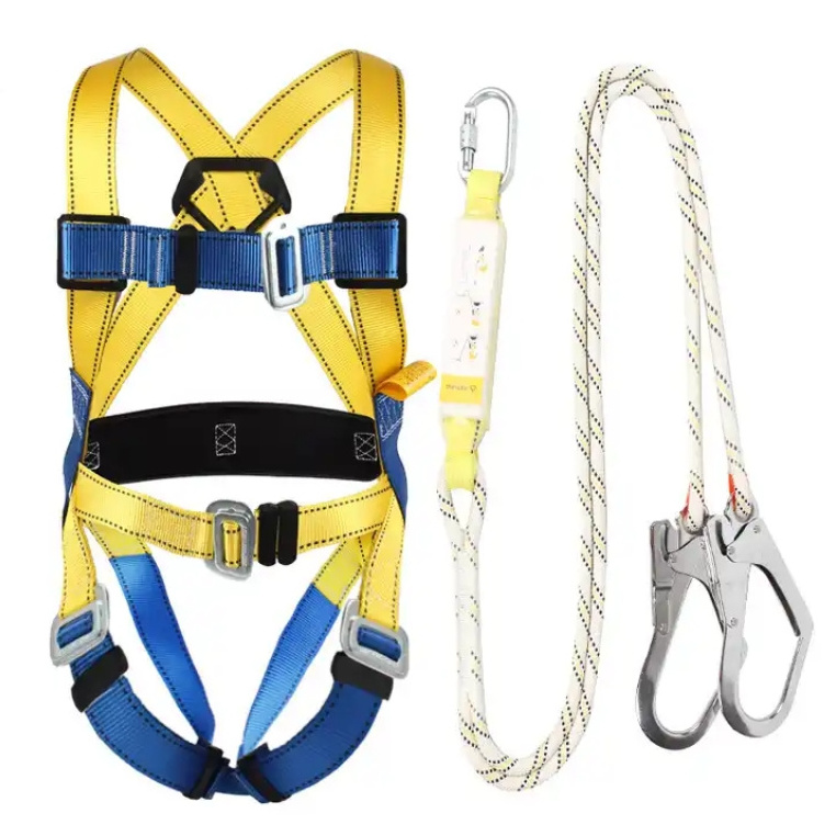 Low moq price fall arrest system safety life line Fall body Protection tree climbing equipment climbing harness belt