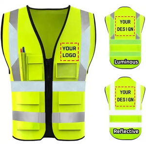 Wholesale low moq good cheep price PPE hi vis airport bike reflective security vest reflective for bicycle