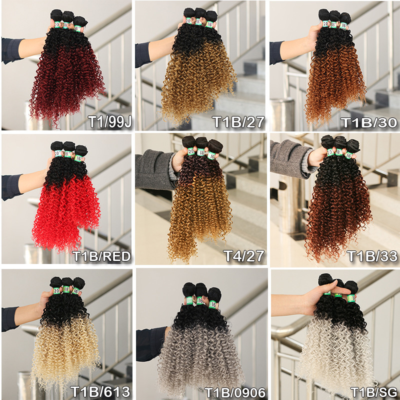 Twist Kinky Curly Hair extension afro kinky Bouncy curly funmi  6piece in a bag Africa women