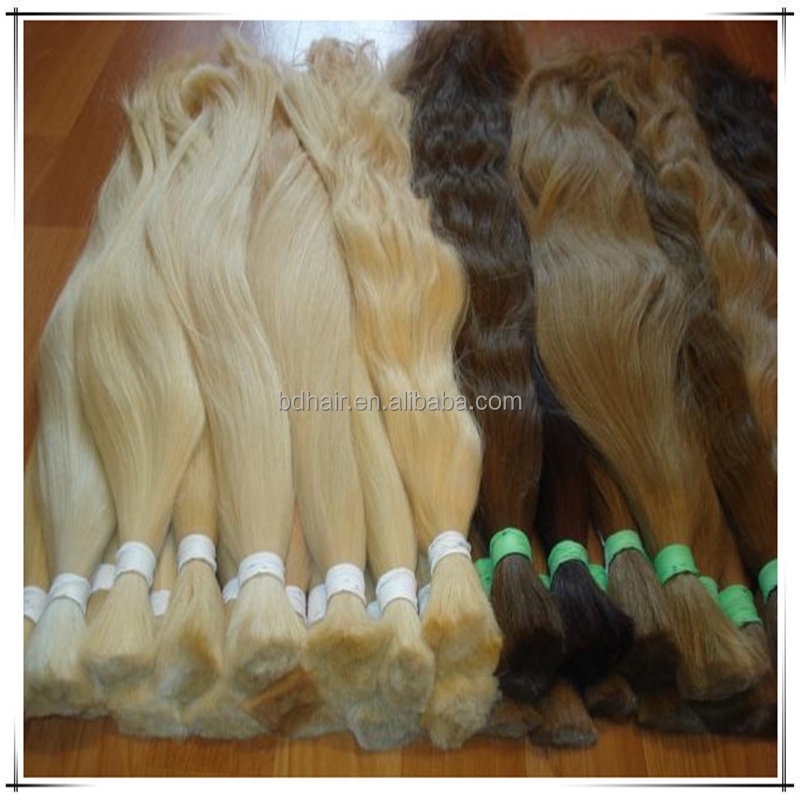 virgin blonde bulk hair,,russian hair european blond human hair easy change color