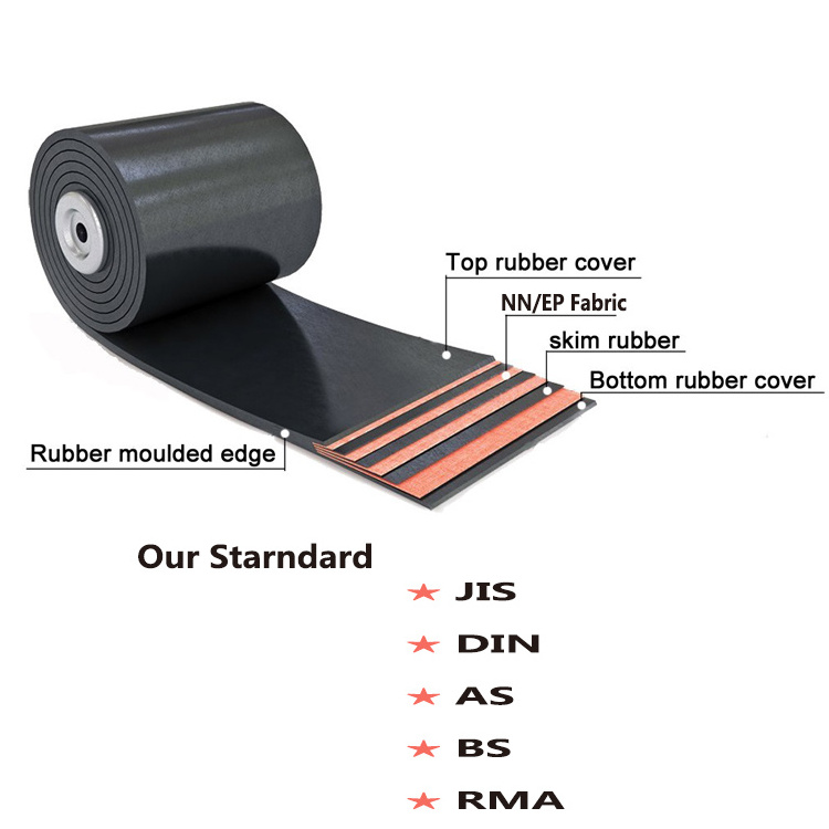 Cheap Price 4 ply 800 Belt Nylon EP Rubber Conveyor Belt