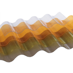 Factory Supplier Hangmei Colorful PC roofing Tiles Transparent Polycarbonate Corrugated Roof Plastic Sheet