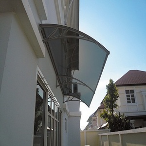 Window And Door Used Plastic Rain Cover Outdoor Polycarbonate Sunshade Awning Canopy