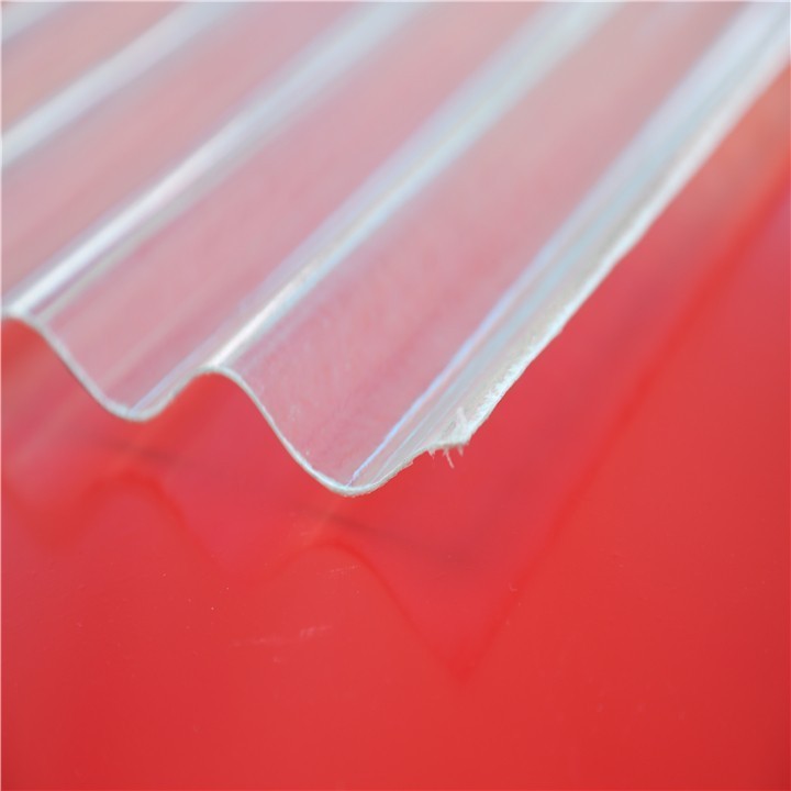 Factory Supplier Hangmei  Corrugated Polycarbonate Sheet Roofing Transparent Skylight Panel GRP / FRP , Fiberglass