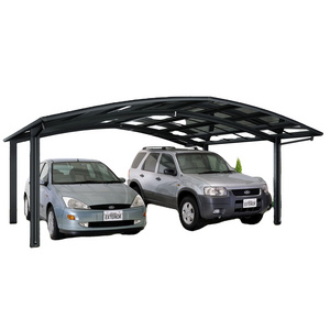 Hangmei  Polycarbonate Roofing Aluminum Frame Double Carport Garage Car Port