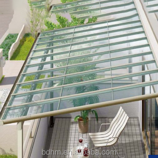 Polycarbonate Aluminum L Shape Balcony Awning Patio Terrace Canopy