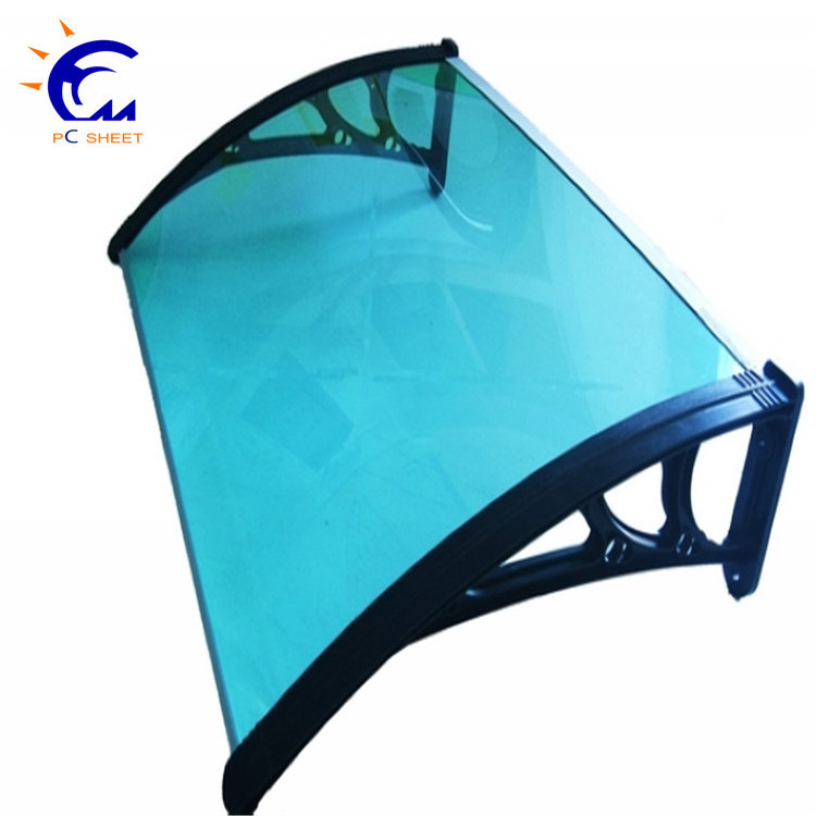 Front door canopy porch rain protector awning lean to roof shelter Shade, Frameless glass canopy with stainless steel hardwares