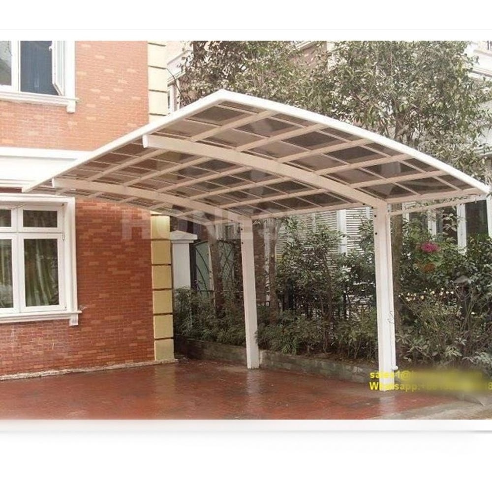 New arrived 5m longx 4m width x 3m high polycarbonate car parking shade