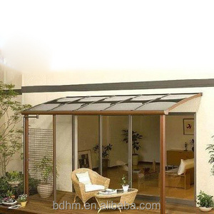 Polycarbonate Aluminum L Shape Balcony Awning Patio Terrace Canopy