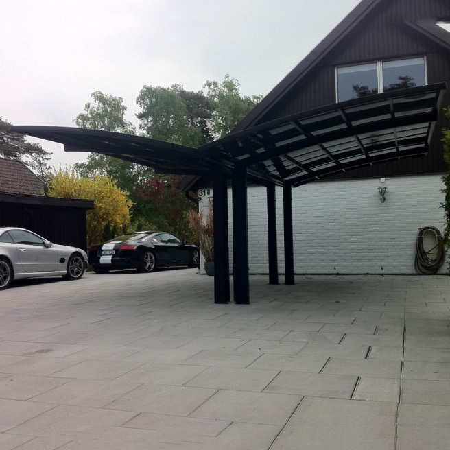 Polycarbonate carport for Aluminium PC Sheet Car parking