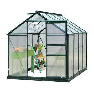 Commercial Glass Used Polycarbonate Mini Small Green Houses Aluminum Frame House Garden Greenhouse Other Greenhouses For Sale