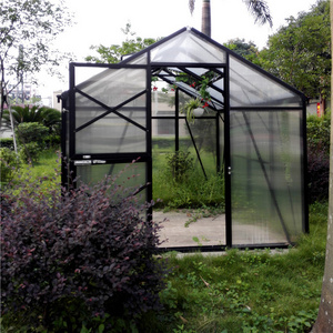 Portable Modular polycarbonate Winter Garden Gazebo Prefab Greenhouse Insulated Walk In Cheap Indoor Home Hobby Greenhouse