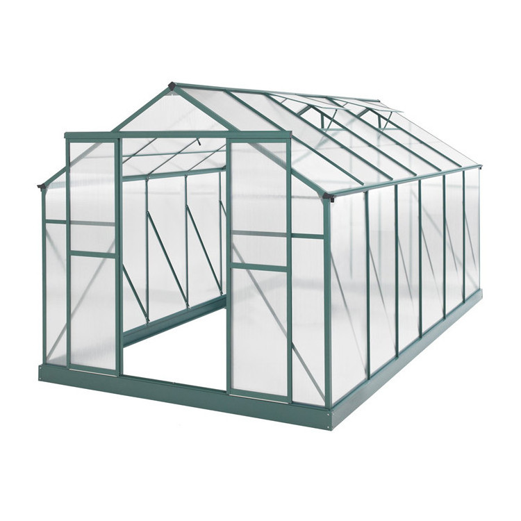 Portable Modular polycarbonate Winter Garden Gazebo Prefab Greenhouse Insulated Walk In Cheap Indoor Home Hobby Greenhouse