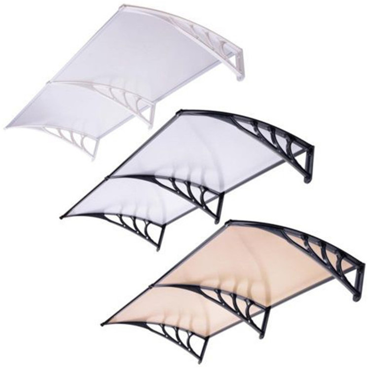 Outdoor Polycarbonate Rain Canopy Rain Awning For Window Garden Rain Shelter