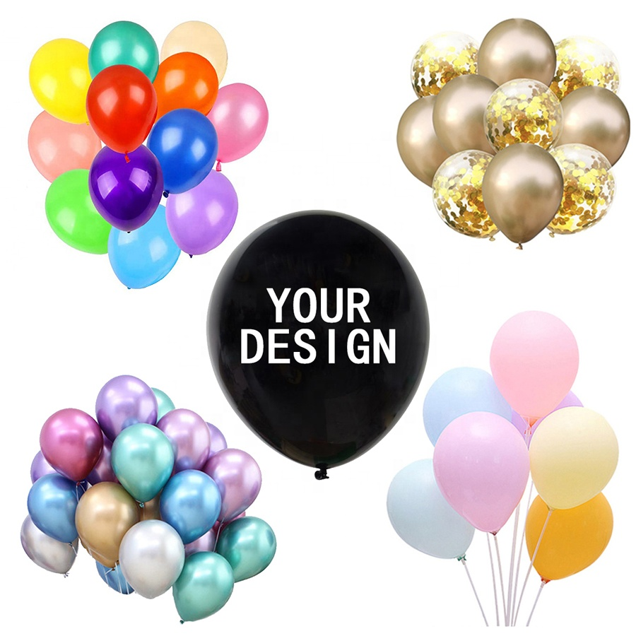 Print balloons personalized custom printed LOGO decorative advertising latex balloons