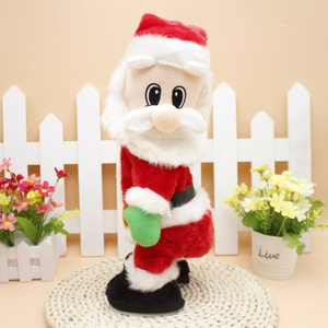 Dynamic twist hip singing Santa Claus Christmas decorations children toys wholesale Creative toys for Christmas