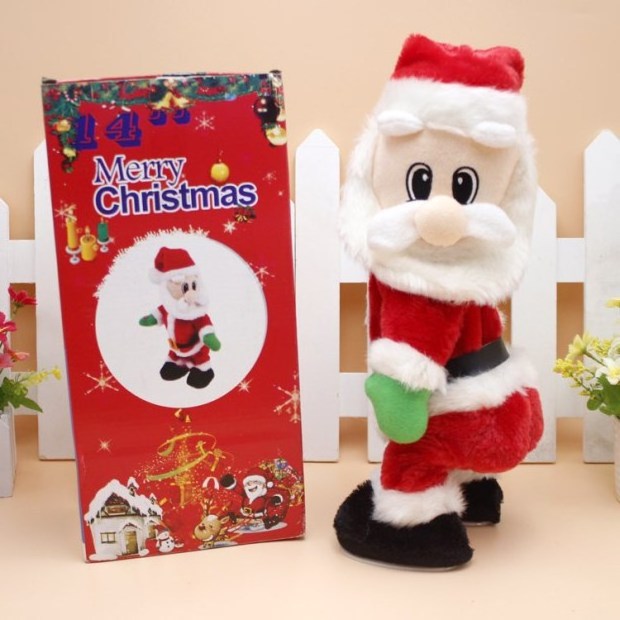 Dynamic twist hip singing Santa Claus Christmas decorations children toys wholesale Creative toys for Christmas