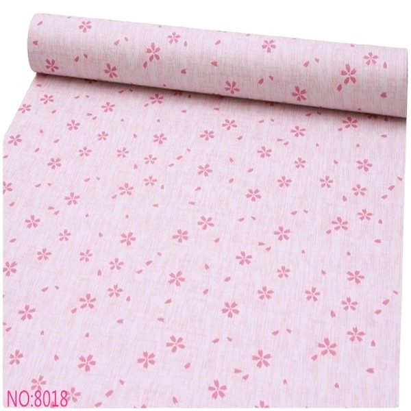 hot sale Modern Cute Pink pvc wallpaper self adhesive Cartoons Wallpaper Sticker for Sale