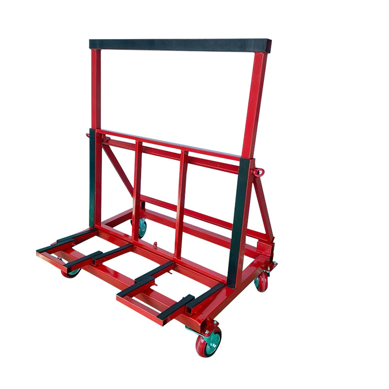 2023 High load-bearing red glass transport rack with 10mm thick rubber pad