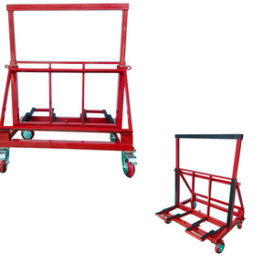 2023 High load-bearing red glass transport rack with 10mm thick rubber pad