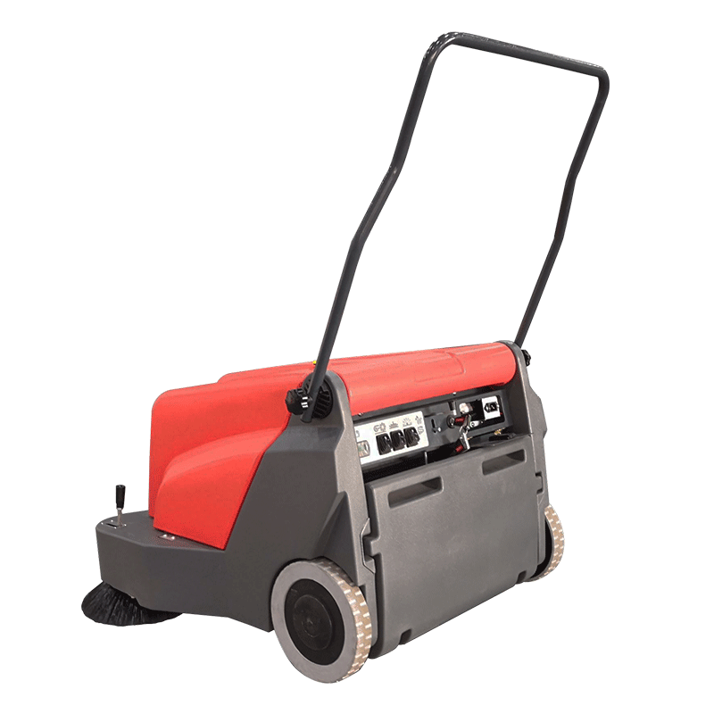 2024 New Model Electric Walk-behind Floor Sweeper for Household Use Convenient Efficient Garden Yard Sweeper hot sell