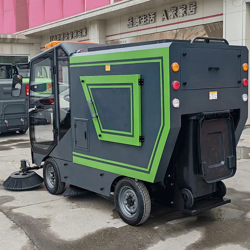 2100T Electric Ride-On Street Sweeper New Industrial Floor Cleaning Machine with Quick-Change Garbage Bin for Park & Warehouse